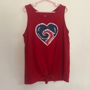 Way to celebrate patriotic holiday girls tank top L (10-12)